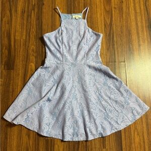 Francesca’s Purple Lace Halter Mini Dress Size Small